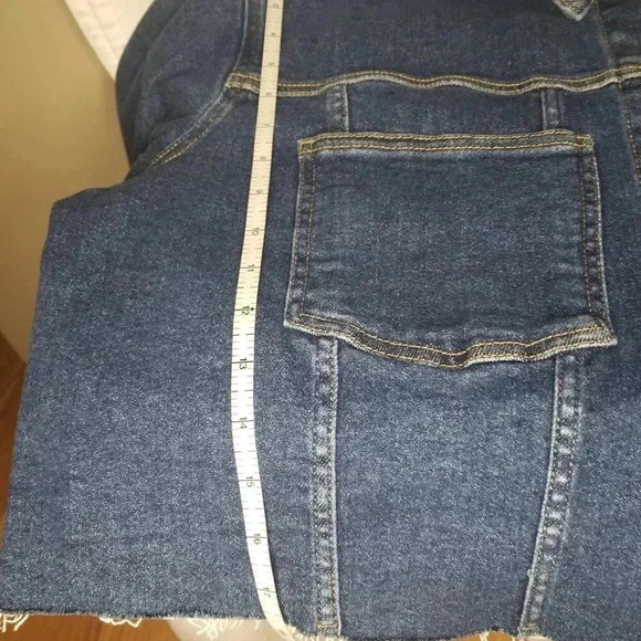 NWOT Women's Blue Jean cropped Western, Rodeo, Biker Jacket XL - Picture 10 of 11